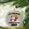Personalized Wonderful Time For A Beer Ornament, Funny Christmas Ornaments.