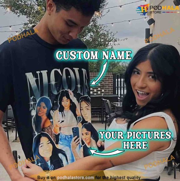 Personalized Your Own Photo Shirt, 90s Vintage Bootleg Tee
