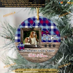 Pet Forever Memorial Ornament, Custom Photo Ornaments