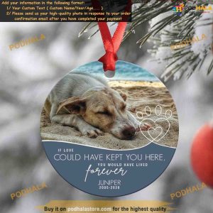 Pet Memorial Ornament Dog Loss and Personalized Photo Ornaments