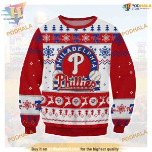Philadelphia Baseball Ugly Christmas Sweater 2023, Phillies 3D Sweater