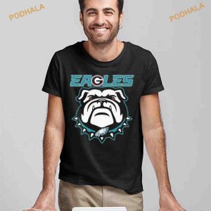Philadelphia Eagles And Georgia Bulldogs Logo Shirt For Fans