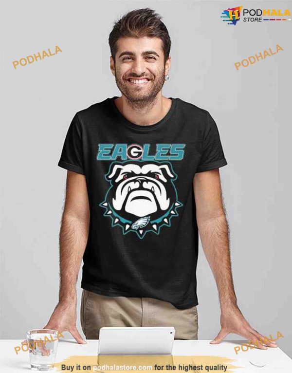 Philadelphia Eagles And Georgia Bulldogs Logo Shirt For Fans