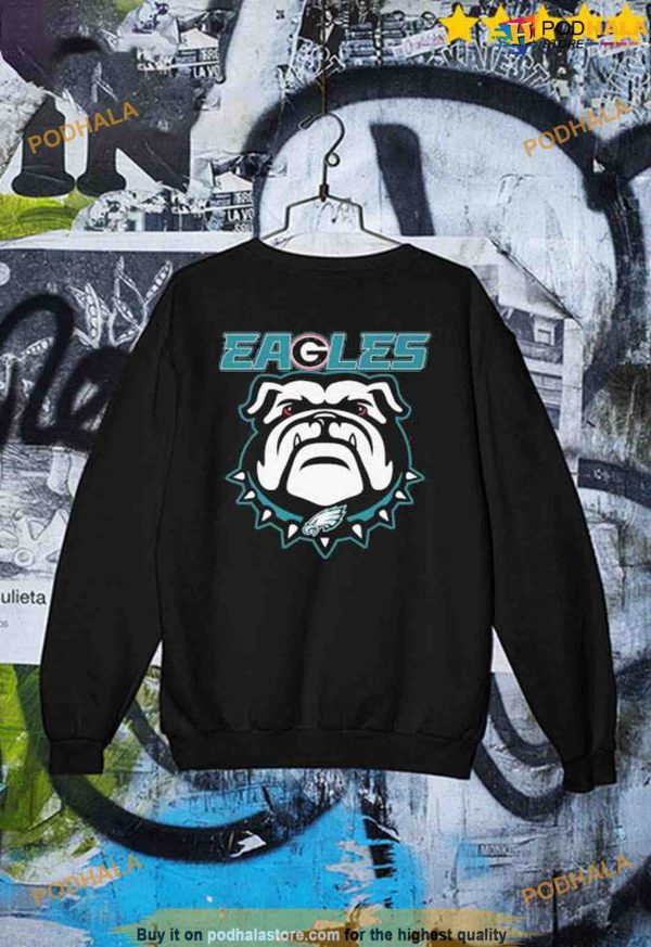 Philadelphia Eagles And Georgia Bulldogs Logo Shirt For Fans