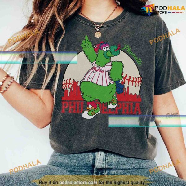 Phillies Baseball Comfort Color Shirt, Dancing On Our Own Philly & Vintage Phillie Phanatic
