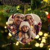 Photo Ornament Just Married, Personalized Christmas, Engagement Gift for Her