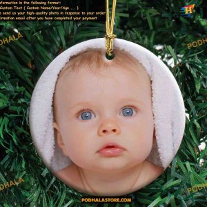 Photo Ornament Just Married Personalized Christmas Engagement Gift for Her 3