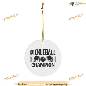 Pickleball Champion Christmas Ornament, Funny Christmas Ornaments