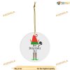 Pickleball Elf Christmas Ceramic Ornament, Family Christmas Tree Ornaments