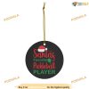 Pickleball Santa Ceramic Ornament, Personalized Family Ornaments