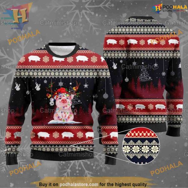 Pig Ugly Christmas Sweater, Xmas Gift For Mom