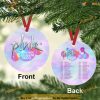 Pink Singer Christmas Ornament, Family Christmas Ornaments