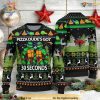 Pizza Dude's 30 Seconds Ugly Christmas Print Sweater, Xmas 2023 Gift