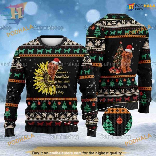 Poodle Ugly Christmas Shirt, Poodle Mom Christmas Gift