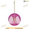 Pretty in Pink Barbie Christmas Ornaments, Snowflake Barbie Doll Design