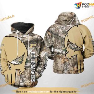 Purdue Boilermakers Camo Veteran Hunting NCAA 3D Hoodie, Sweatshirt, Shirt