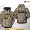 Purdue Boilermakers Camo Veteran NCAA 3D Hoodie, Sweatshirt, Shirt
