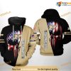 Purdue Boilermakers US Flag Skull NCAA 3D Hoodie, Sweatshirt, Shirt