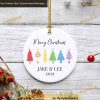 Rainbow Tree Pride Decoration, Personalized Family Ornaments