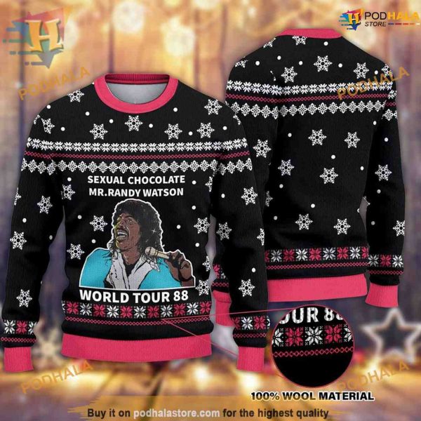 Randy Watson And The Sexual Chocolate All Over Print Ugly Christmas Sweater
