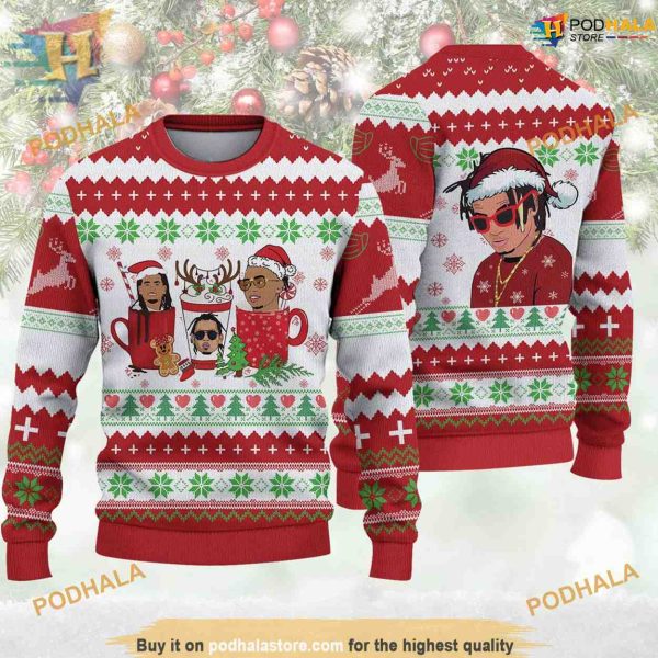 RapperOzunaLove Ugly Christmas 3D Sweater, Cute Ugly Christmas Sweater