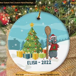 Ratatouille Remy Christmas Ornament, Funny Christmas Ornaments