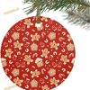 Red Gingerbread Christmas Ornaments Family Christmas Tree Ornaments