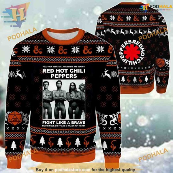 Red Hot Chili Peppers 2023 3D Sweater, Friends Christmas Sweater