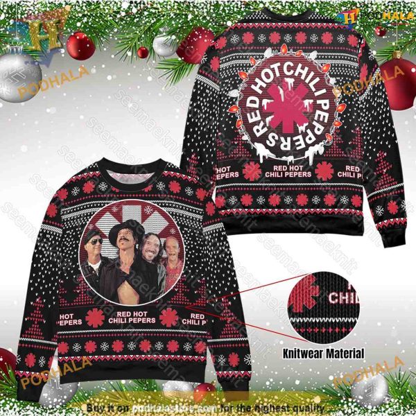 Red Hot Chili Peppers Ugly 3D Sweater, Family Ugly Christmas Sweater