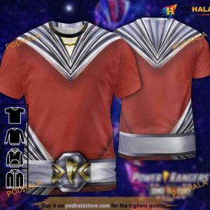 Red Rangers Cosmic Fury Galaxy Red 3D Hoodie For Christmas Gift 2