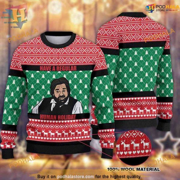 Regular Human Holiday All Over Print Cute Ugly Christmas Sweater