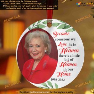 Remembrance Festive Season Ornament, Custom Picture Ornaments