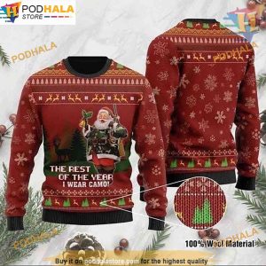 Rest Of The Year Santa Ugly Sweater, Family Ugly Christmas Sweater