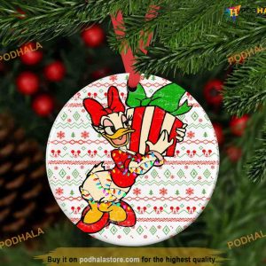 Retro Daisy Christmas Ornament, Disney Xmas Ornaments