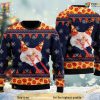 Retro Drax Pizza Cat Ugly Christmas Sweater, Family Ugly Christmas Sweater