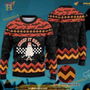 Retro Halloween Comfort 3D Sweater, Family Ugly Christmas Sweater