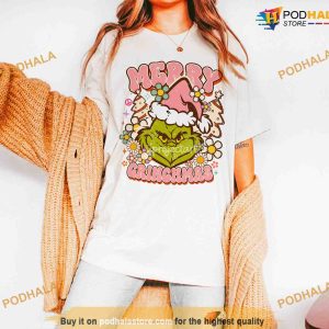 Retro Merry Grinchmas Design Grinch Christmas Shirt, Xmas Gift Ideas