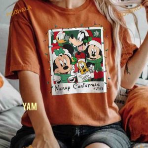 Retro Mickey and Friends Christmas Disney Comfort Color TShirt Family Holiday Trip