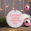 Retro Quote Barbie Christmas Ornaments, Vintage Barbie Doll Ceramic Design