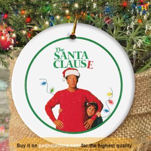 Retro Santa Clause Scott Calvin Ornament, Personalized Family Ornaments