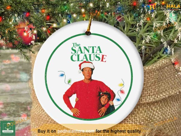 Retro Santa Clause Scott Calvin Ornament, Personalized Family Ornaments