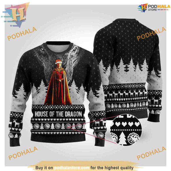 Rhaenyra Targaryen House of Dragons Ugly Christmas Sweater, Funny Xmas Sweater