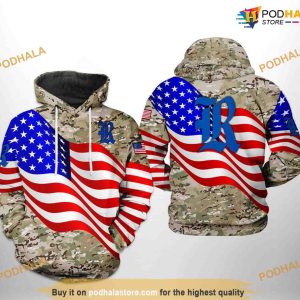 Rice Owls US Flag Camo Veteran NCAA 3D Hoodie, Sweatshirt, Shirt