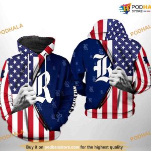 Rice Owls US Flag NCAA 3D Hoodie, Sweatshirt, Shirt
