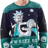 Rick and Morty Alien Aww Geez Rick Sweater, Funny Sweater