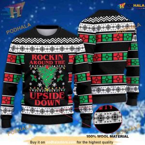 Rockin Around The Upside Down Ugly Christmas 3D Sweater, Friends Christmas Sweater