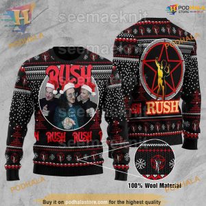 Rush Band Unisex Ugly 3D Sweater, Friends Christmas Sweater