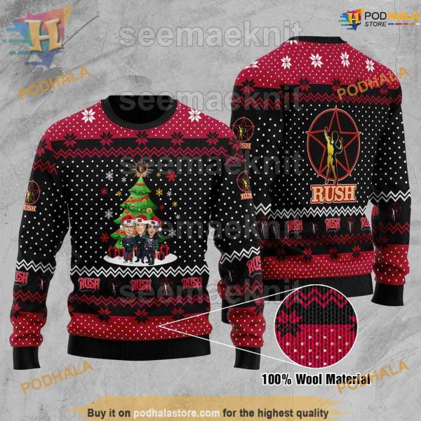 Rush Band Unisex Ugly 3D Sweater, Funny Sweater
