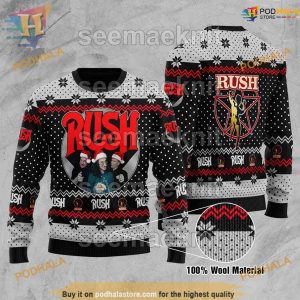 Rush Band Unisex Ugly 3D Sweater, Funny Xmas Sweater