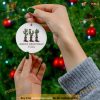 Rustic Desert Cactus Christmas Ornament, Custom Family Ornaments